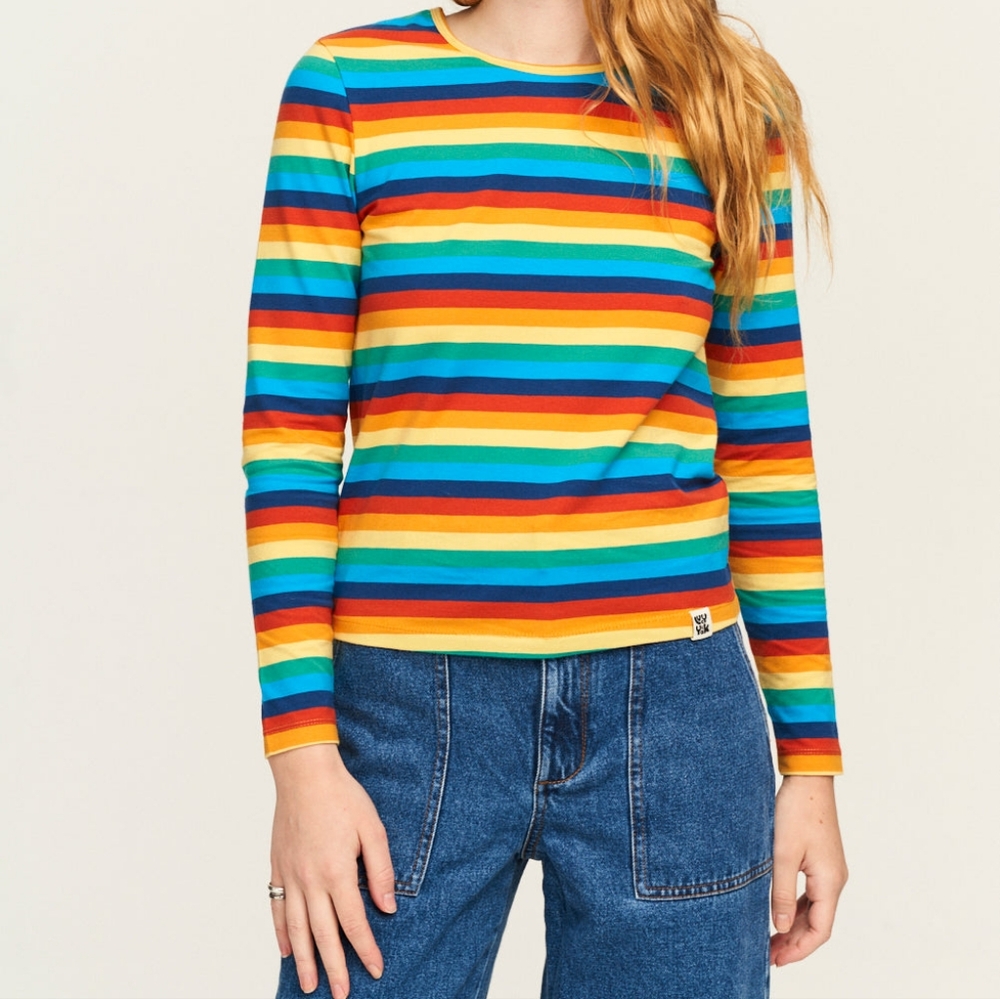 Lucy & Yak Organic Cotton Rainbow Long Sleeve T-shirt